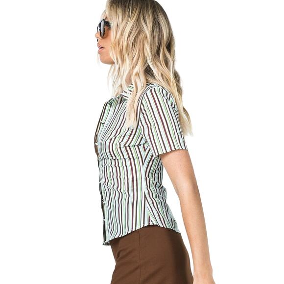 Princess Polly Anni Short Sleeve Shirt Multi - 4 - Picture 4 of 5